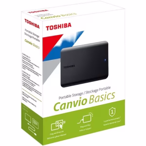 Disco Duro Pórtatil Toshiba Canvio Basics - Externo - 4TB - Negro mate - USB 3.0 - Imagen 1